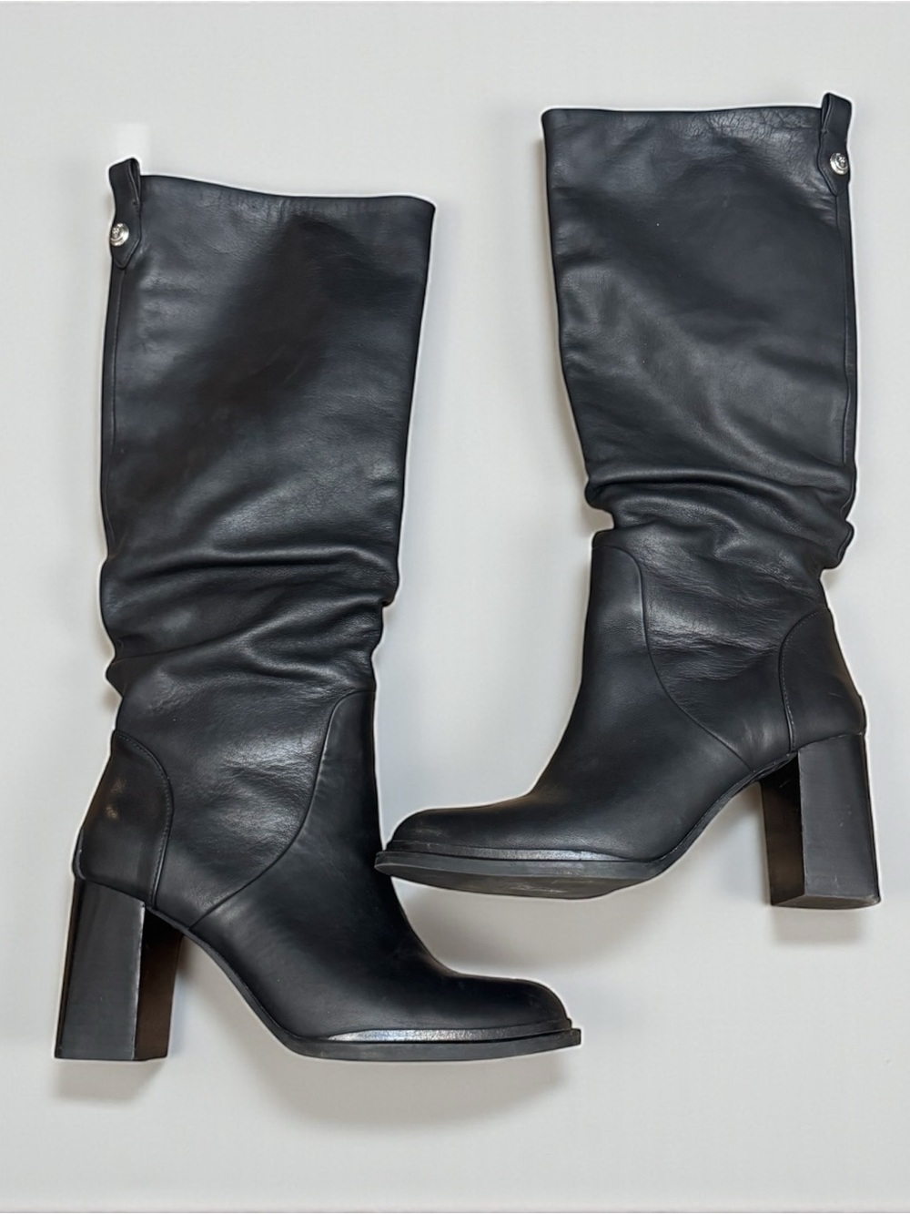 Frye Black Alex Softy Tall Leather Boot Size 9.5